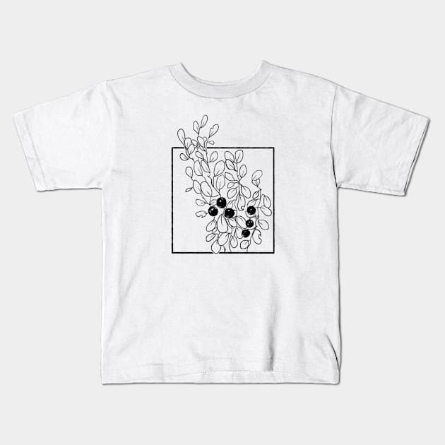 Myrtilles Kids T-Shirt by minkbeans